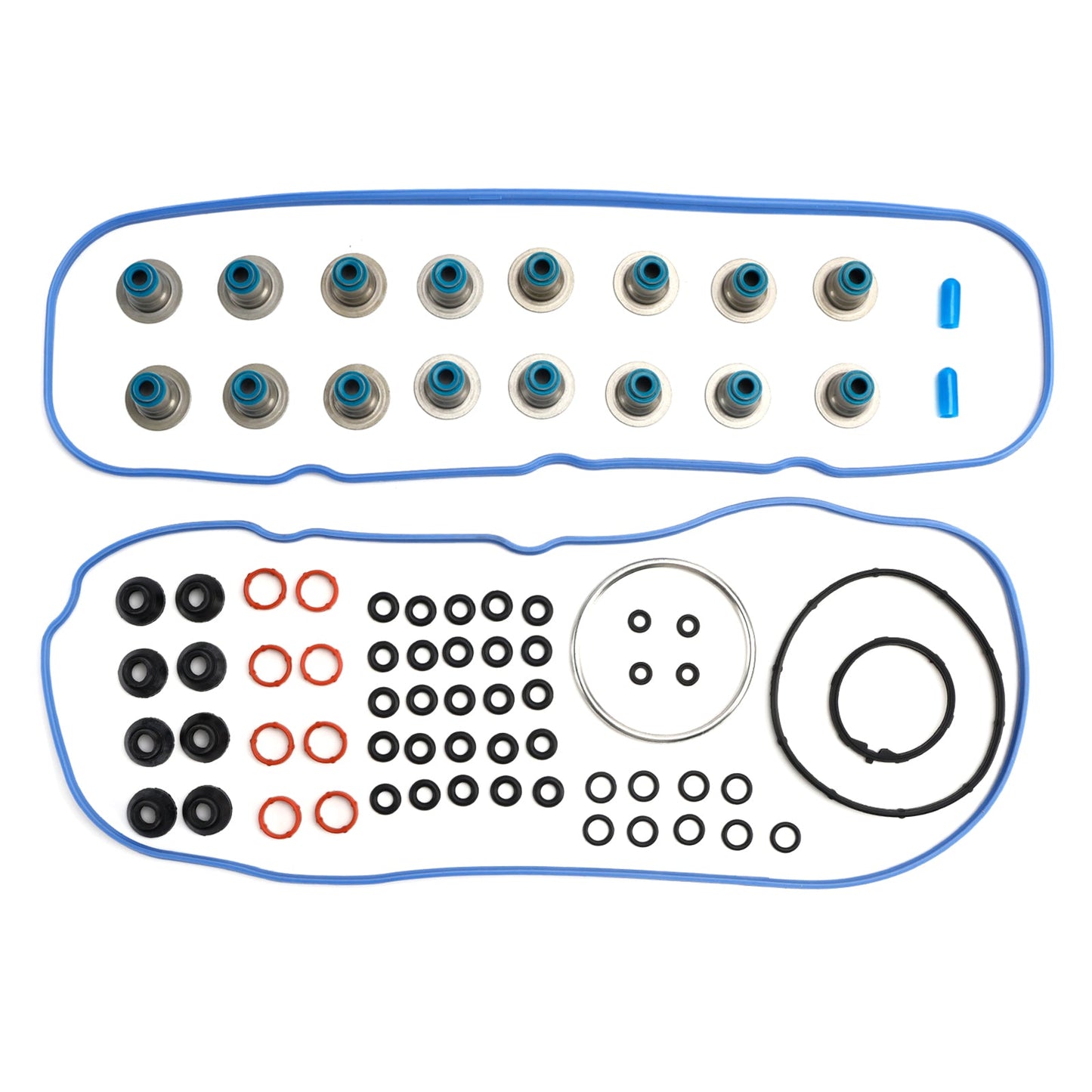 Kit bulloni guarnizione testata punterie NON AFM per Hummer H2 6.2L 6162CC 376CID V8 FLEX OHV (16 valvole) del 2009, codice 12576400