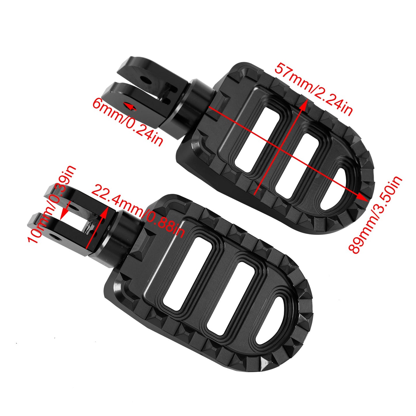 Pedane anteriori pedane adatte per Moto Guzzi V100 Mandello/STELVIO/V7 850