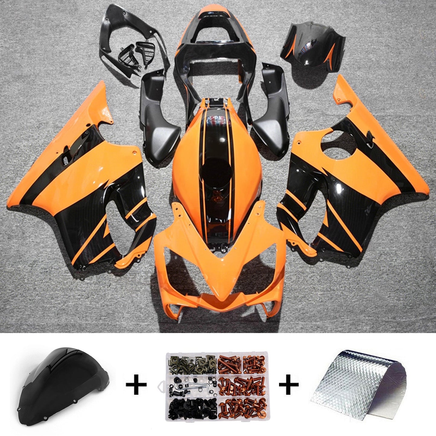 Kit di carene in plastica ABS stampate a iniezione per Honda CBR600 F4i 2001-2003