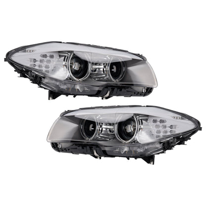 2010-2013 Per BMW Serie 5 F10 Berlina Faro anteriore sinistro+destro Xenon LED DRL SENZA AFS