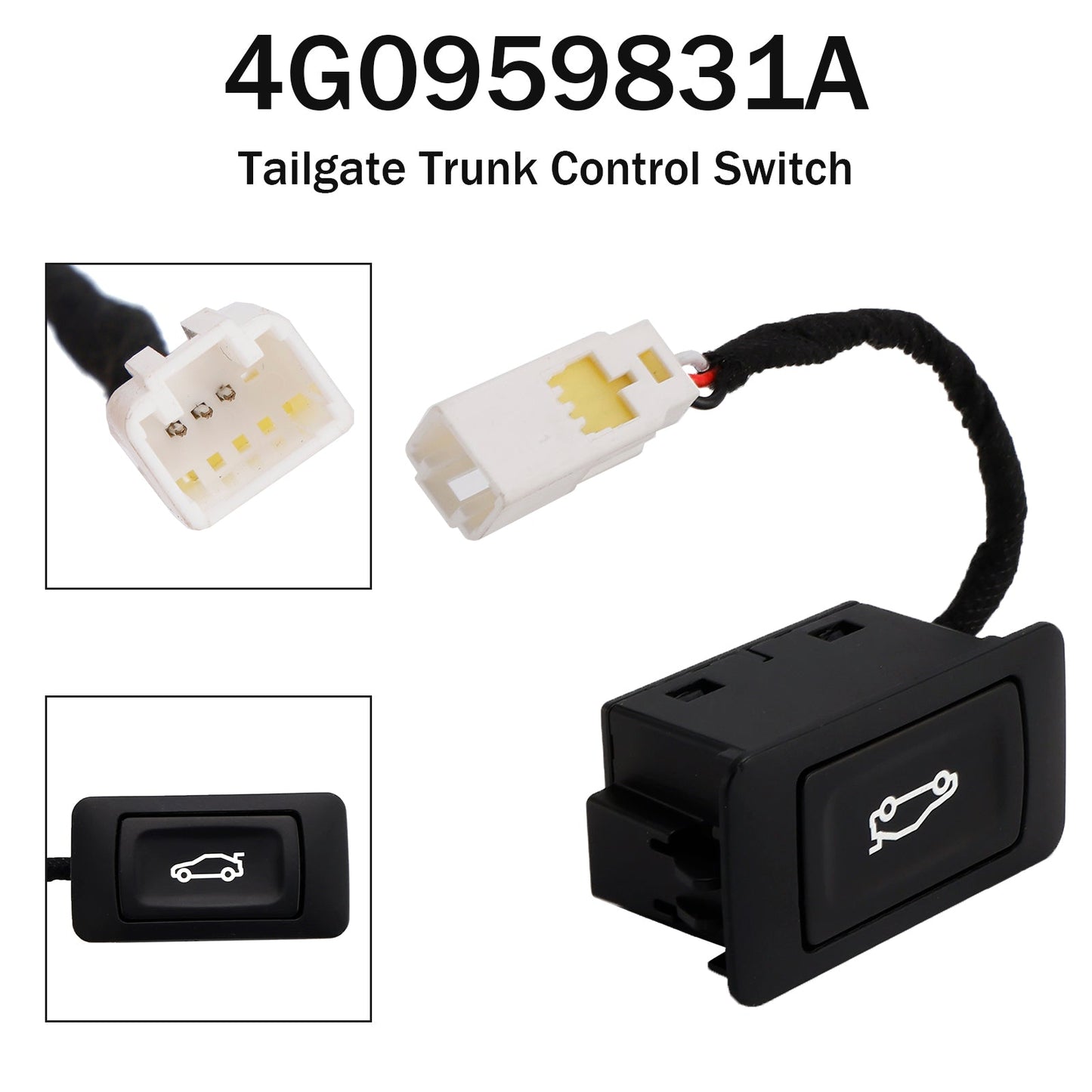 4G0959831A Interruttore di controllo del bagagliaio del portellone posteriore per Audi A4 A6 A7 A8 Q3 Q5 Q7