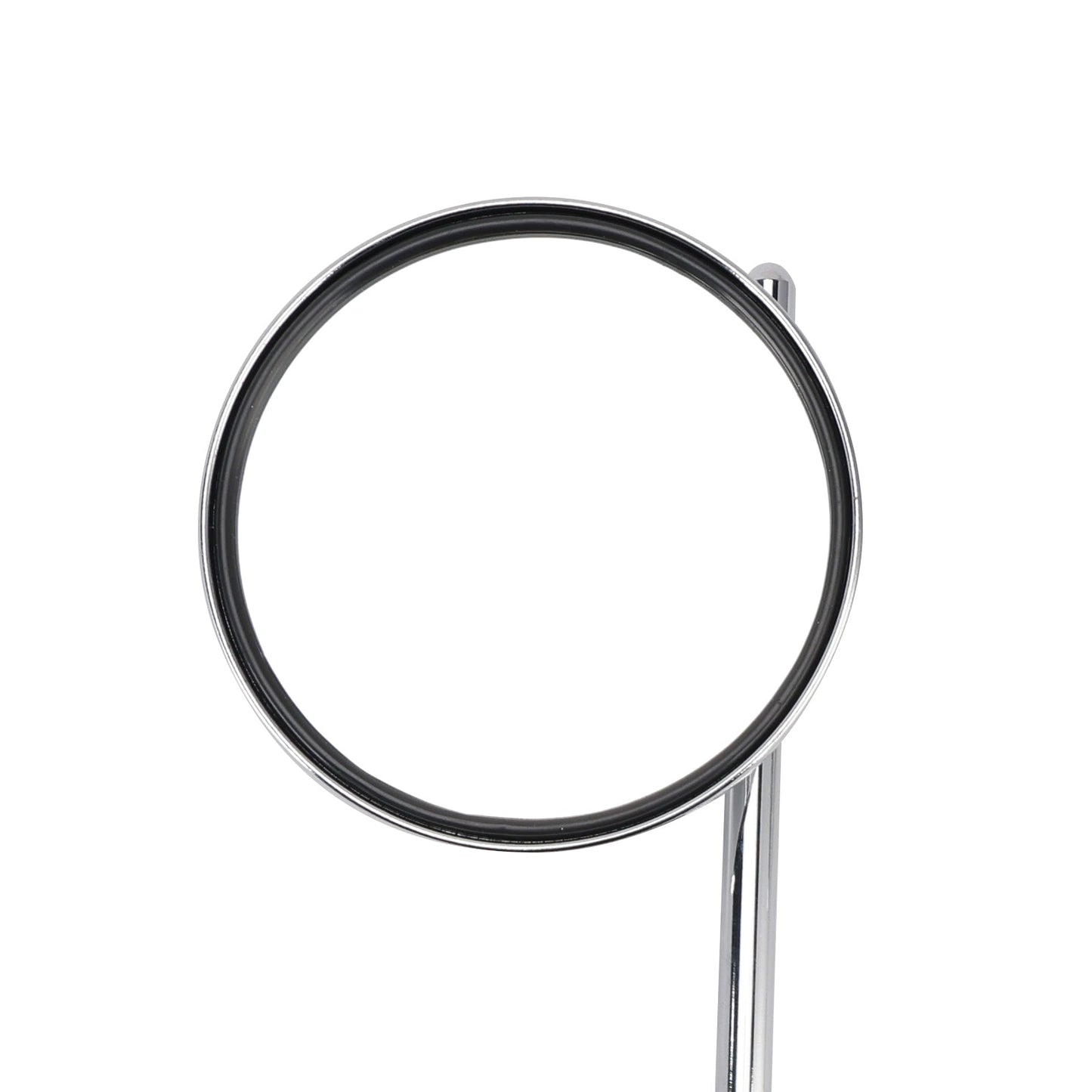 Coppia di specchietti universali per moto da 4"" cromati con morsetto - rotondi per barre da 7/8""