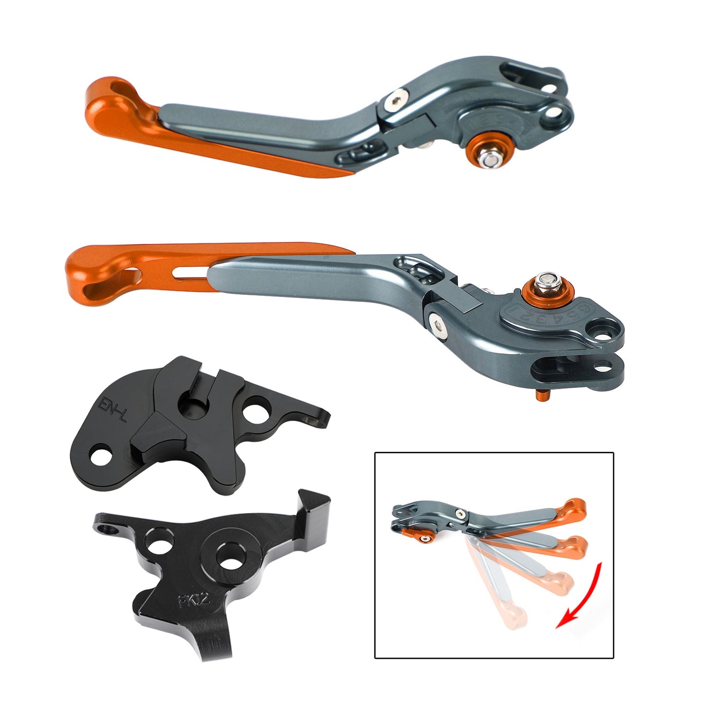 Leva freno frizione regolabile adatta per CFMOTO 250NK ABS 150NK 2019-2021