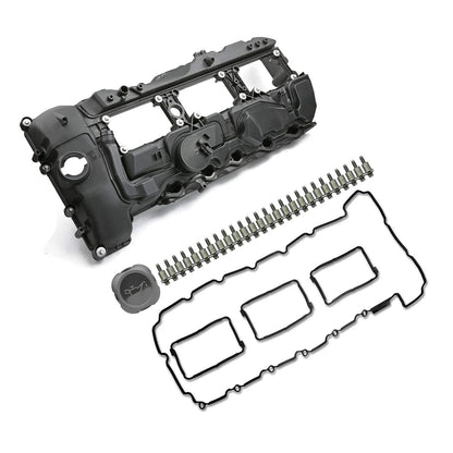 Coperchio valvola BMW F16 X6 xDrive35i 3.0T 2014–2017 con guarnizione+tappo 11127570292