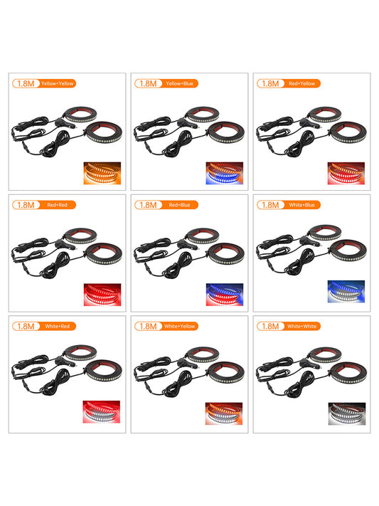 Strisce luminose a LED bicolore per pedane laterali per pick-up