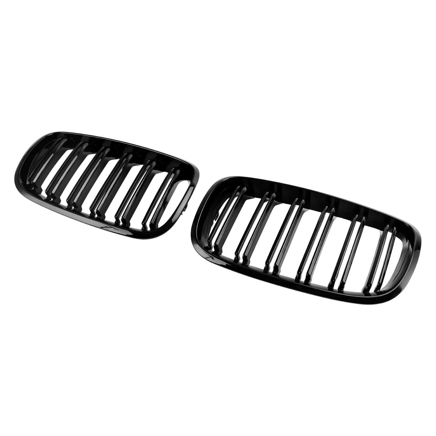 Front Bumper Kidney Grille Grill Per BMW X5 E70 X6 E71 2007-2013 Gloss Black