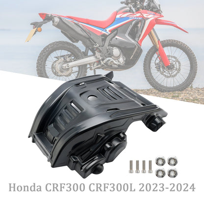 Piastra paramotore Honda CRF300 CRF300L 2023-2024 Protezione motore in plastica crepata