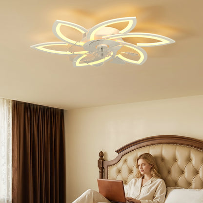 Con illuminazione e telecomando silenzioso Ventilatore da soffitto con LED