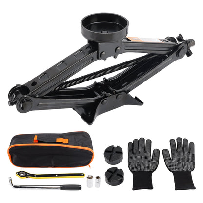 Cric per auto 2,5 T/2500 kg, cric a forbice universale, chiave per tiranti per ruote, per SUV, monovolume