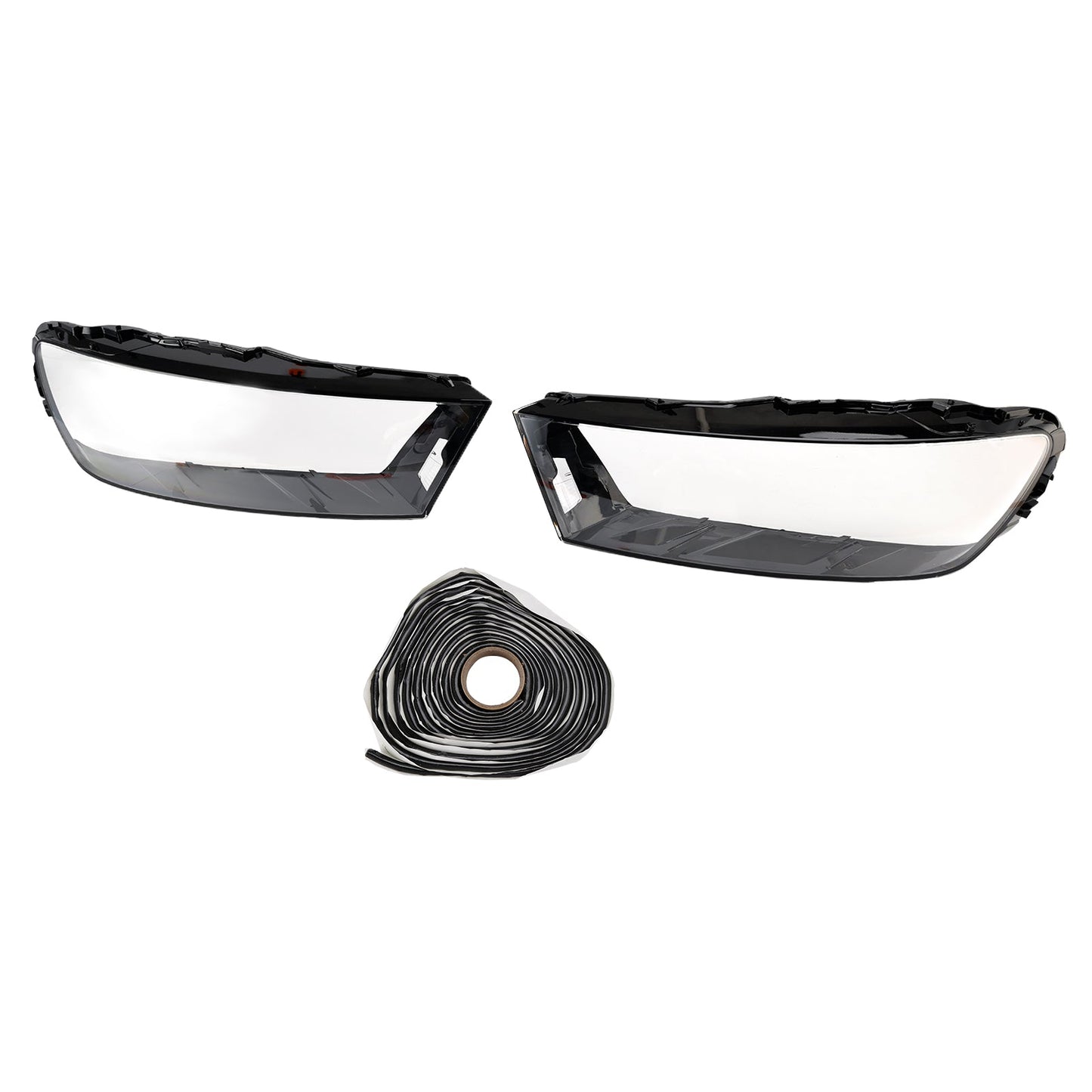 2016-2019 Per Audi Q7 Coppia Copertura lente faro auto LH+RH Colla per guscio paralume