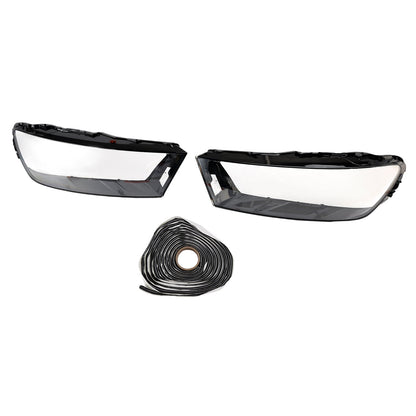 2016-2019 Per Audi Q7 Coppia Copertura lente faro auto LH+RH Colla per guscio paralume