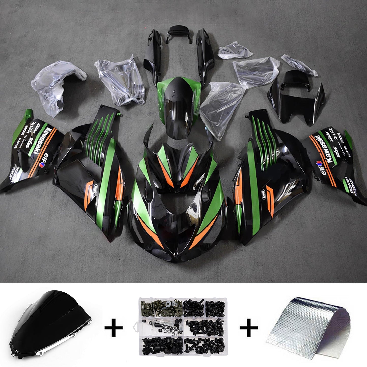 Kit carenatura iniezione adatto per Kawasaki ZX14R ZZR1400 2012-2025
