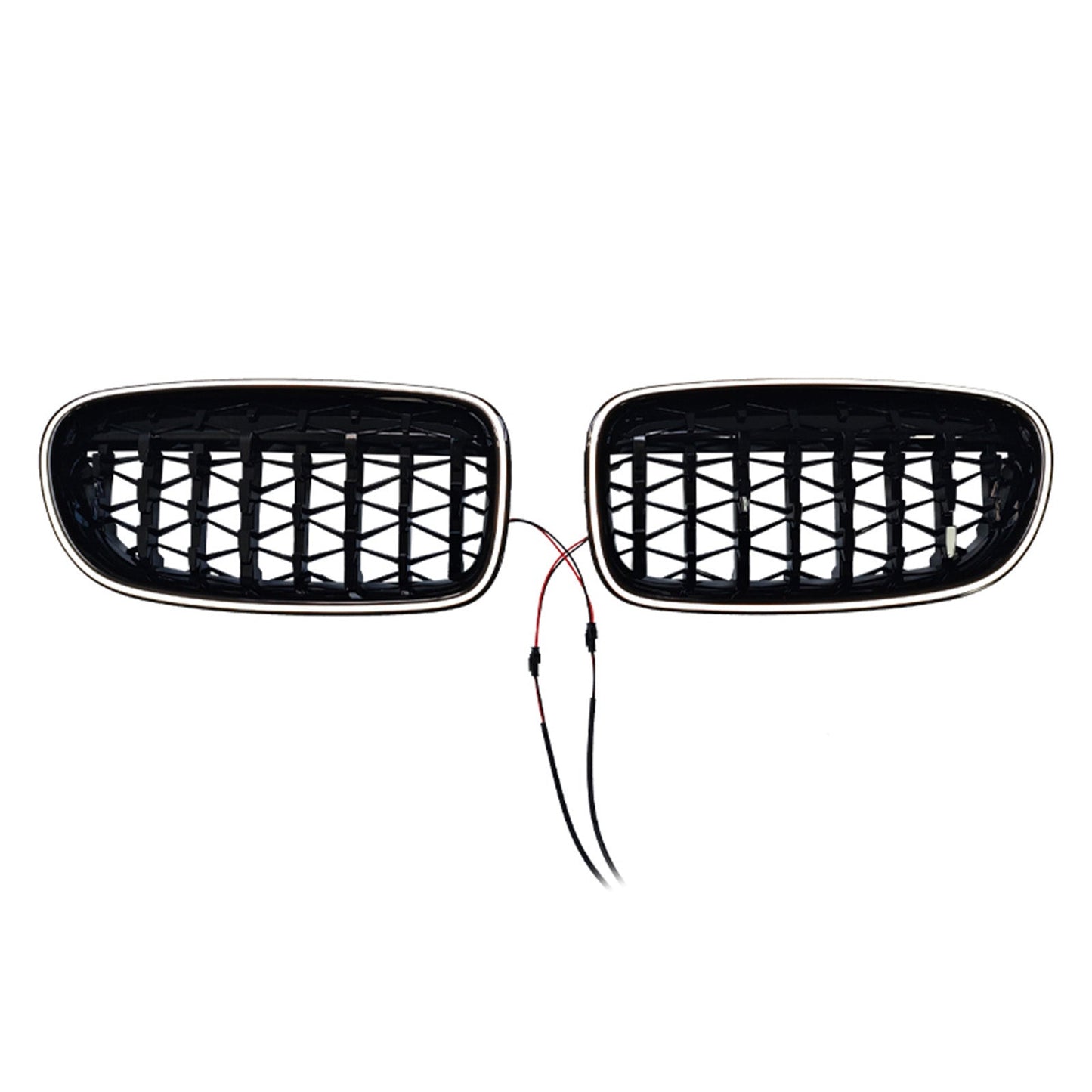 Griglia paraurti a doppio rene nera lucida per BMW Serie 5 F10 F11 2010-2016
