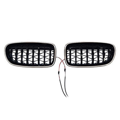 Griglia paraurti a doppio rene nera lucida per BMW Serie 5 F10 F11 2010-2016