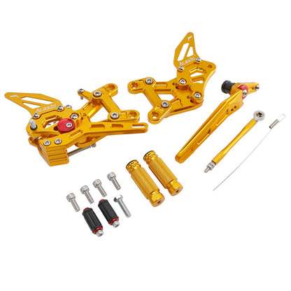 Pedane arretrate regolabili SP Racing per Honda CBR1000RR-R 2021-2025