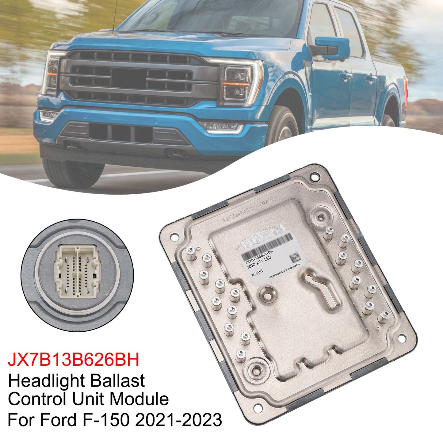 Modulo di controllo ballast fari JX7B13B626BH per Ford F-150 2021-2023