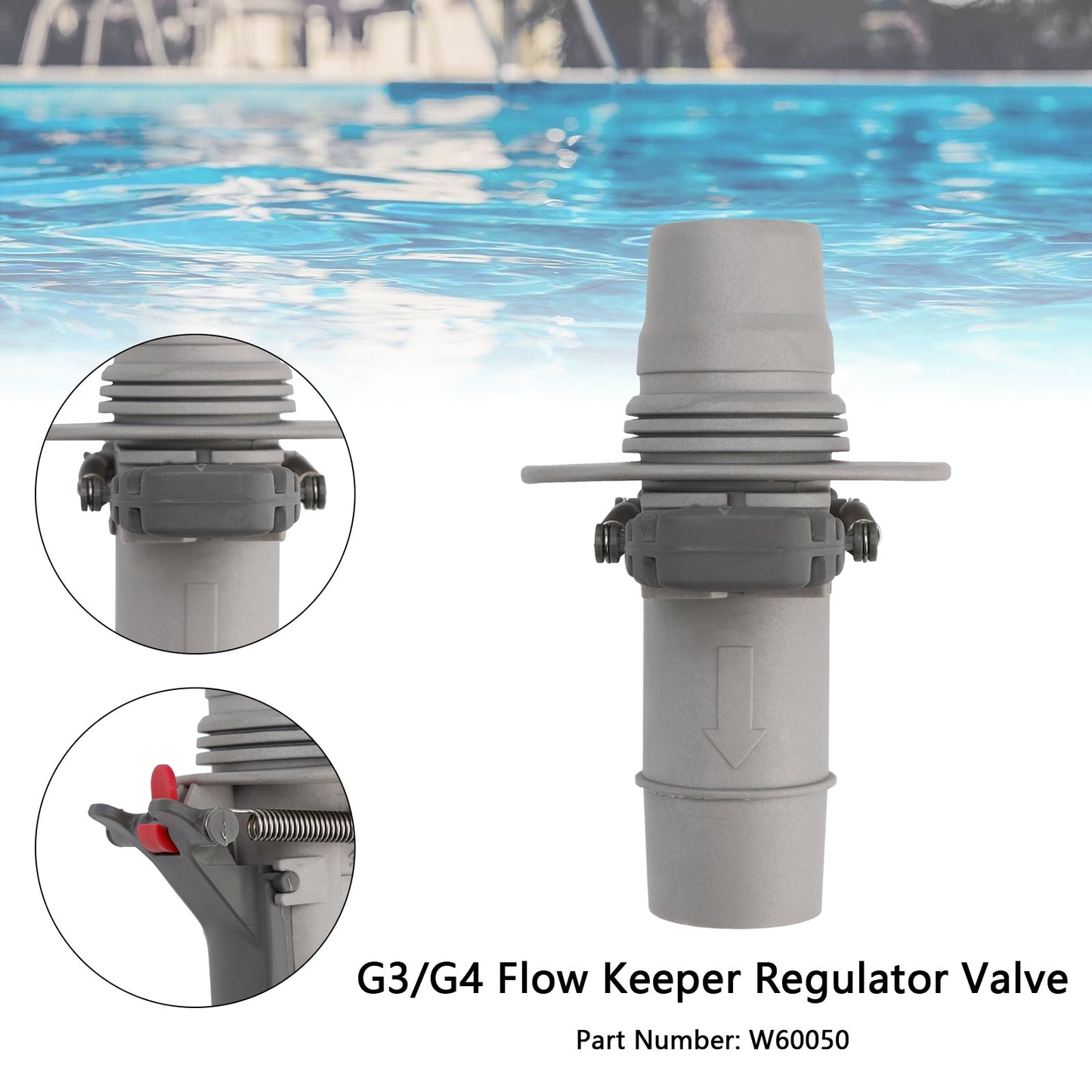 W60050 Valvola regolatrice Flowkeeper per pulitore automatico per piscine W03000TR W01698 W70482