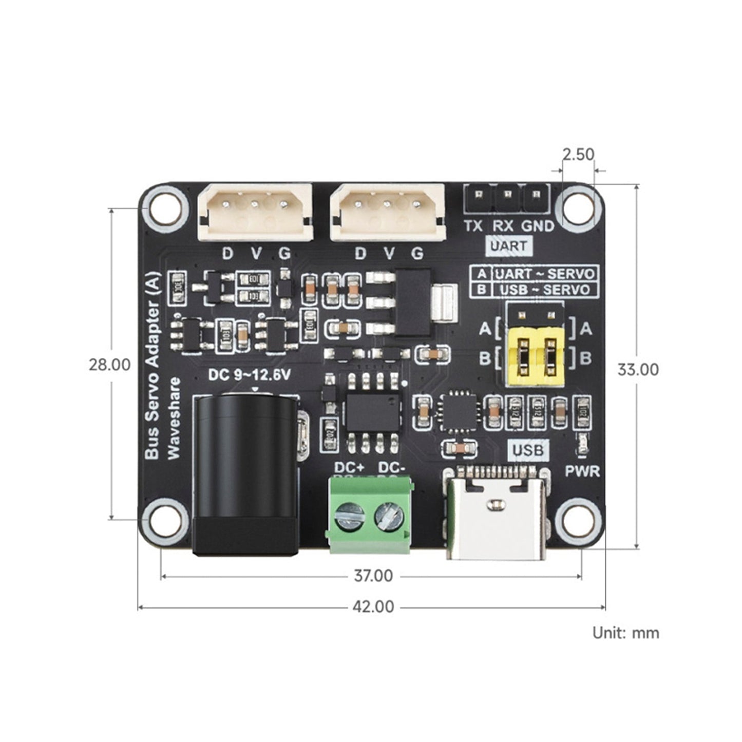 Modulo scheda driver servo bus seriale Raspberry Pi per comunicazione USB/UART ESP32