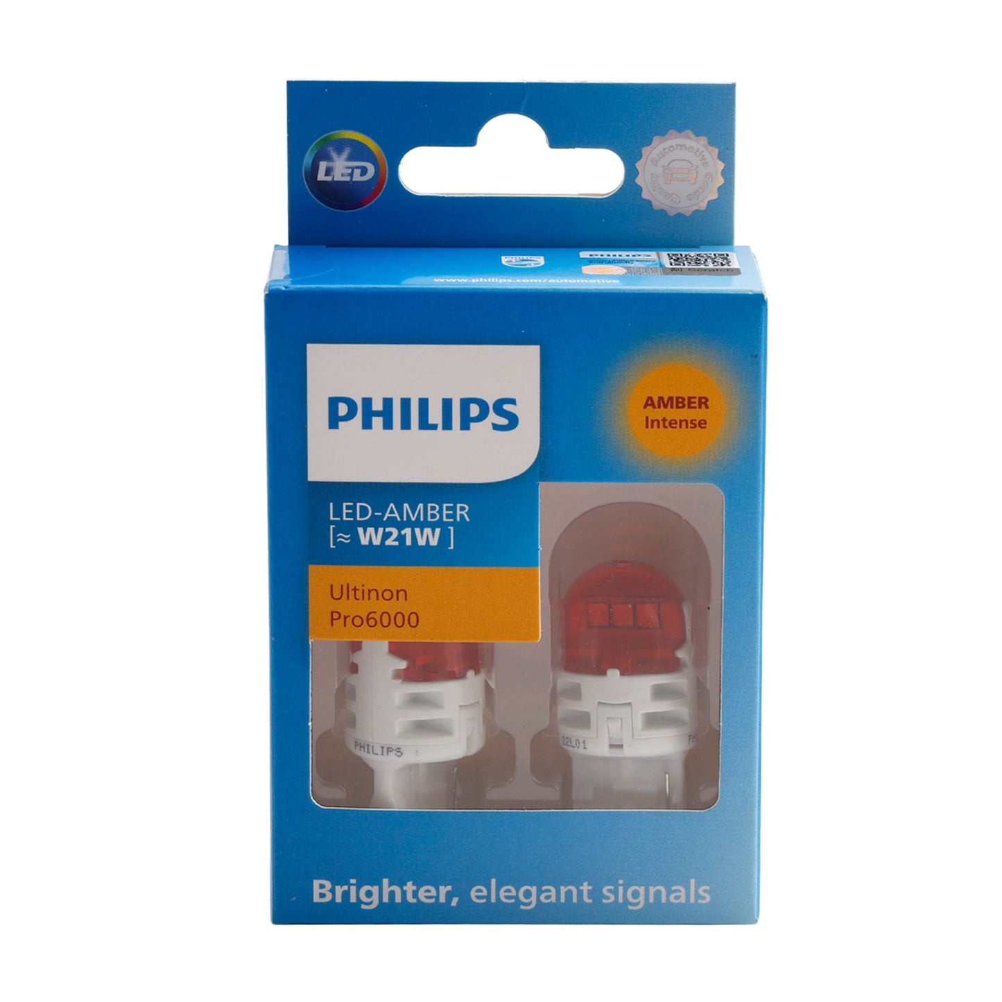 Luce auto LED-AMBRA Ultinon Pro6000 WY21W W21W 11065AU60 per PHILIPS