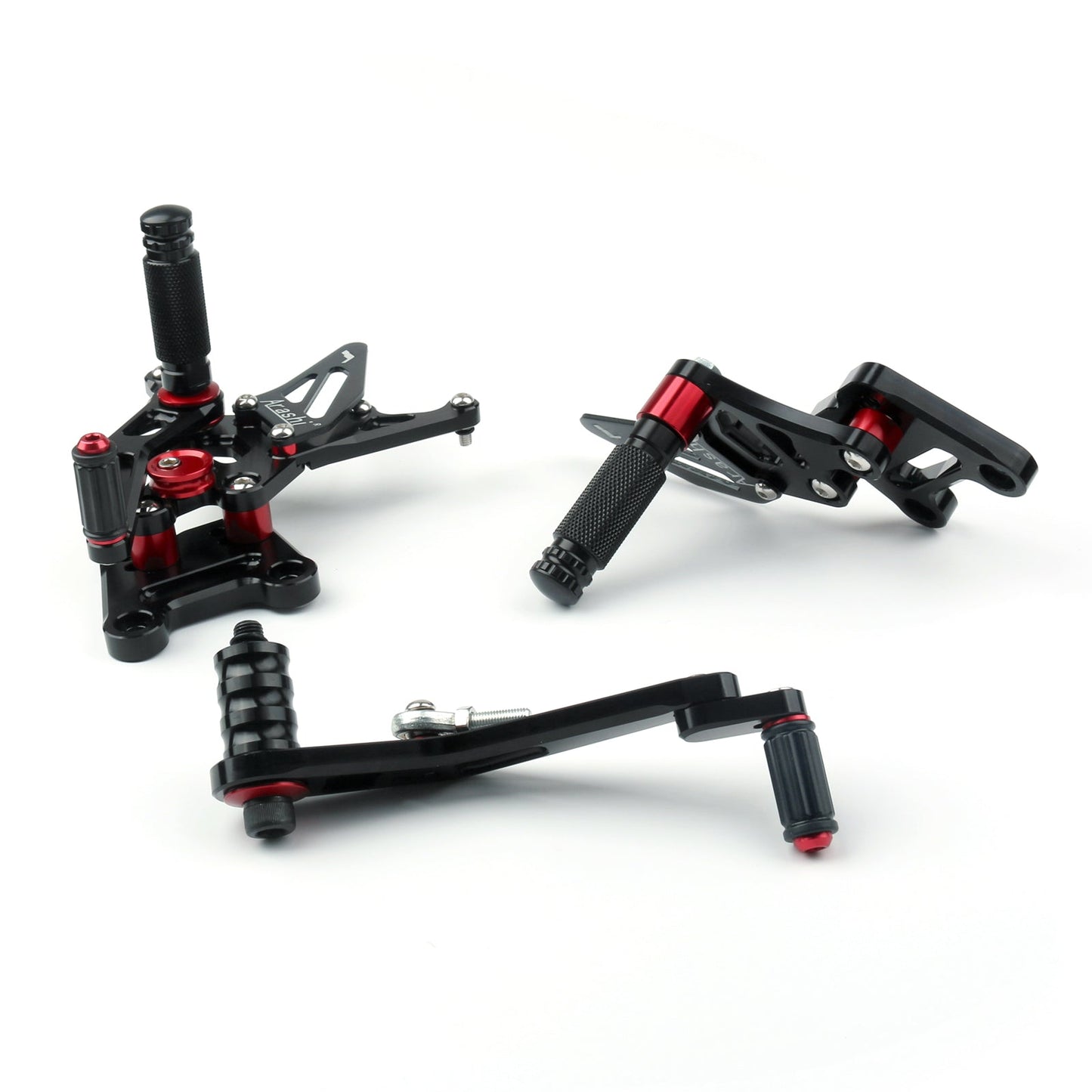 Pedane arretrate in alluminio CNC per Suzuki GSX-R1000 GSX-R1000R GSX-R1000X 2017-2023 / ABS