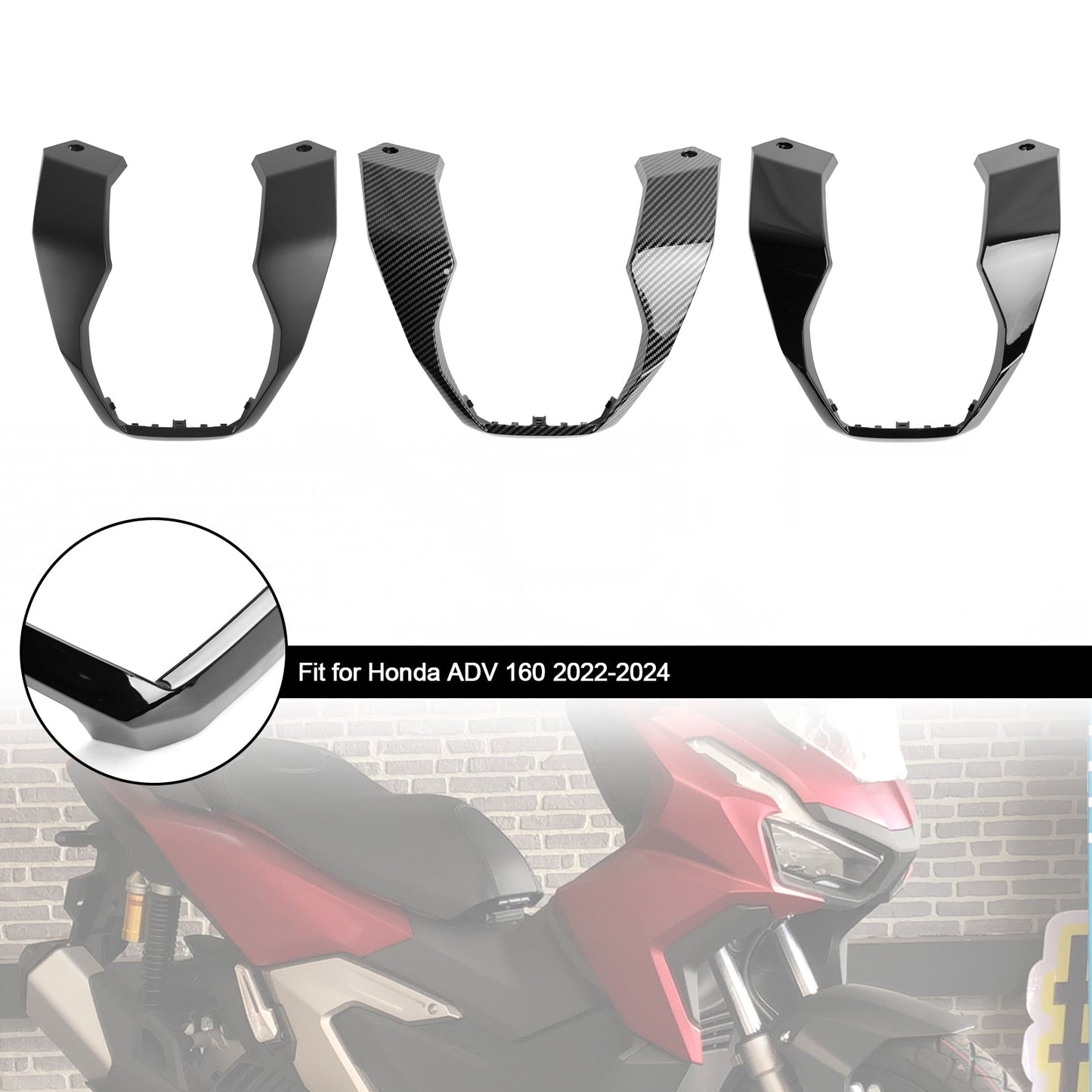 2023-2024 Honda ADV 160 Manubrio Driver Coperchio inferiore scatola centrale Carenatura
