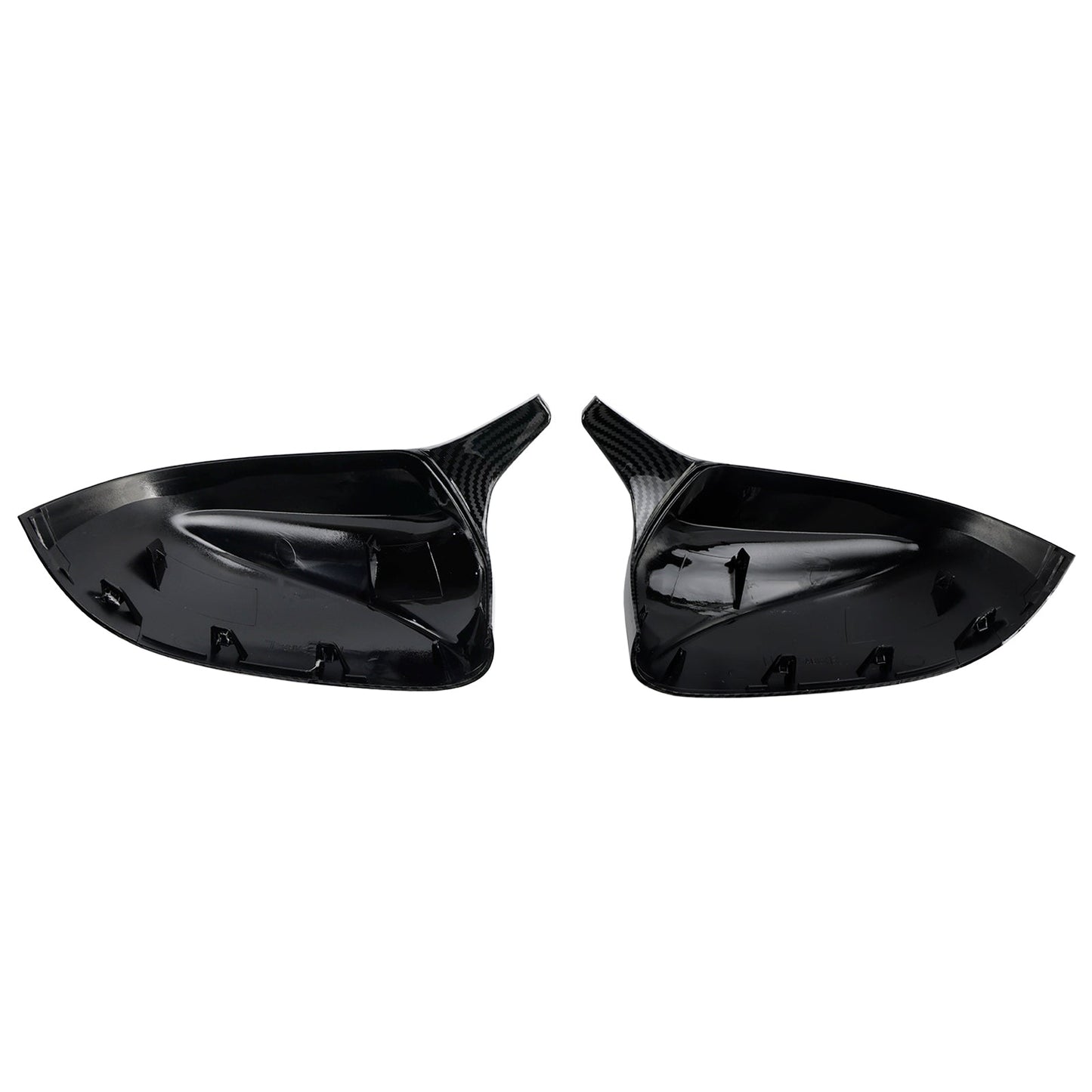 Copri specchietti retrovisori esterni in fibra di carbonio lucida per BMW x3/x4/ix3 2018-2022, 2 pezzi