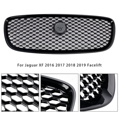 Griglia paraurti anteriore Jaguar XF XF-R Style 2016-2019, nero lucido