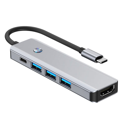 Adattatore hub con interfaccia 5 in 1 TYPE-C+USB3.0*1+USB2.0*2+HDMI+PD100W per MacBook