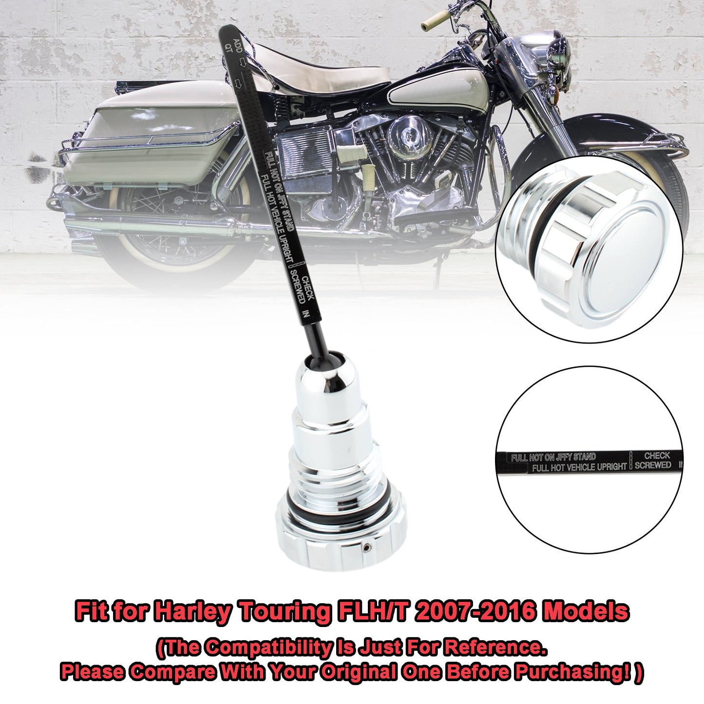 Modelli Harley Touring FLH/T 2007-2016 Tappo del tappo del serbatoio dell'astina di livello olio per Touring FLH/T