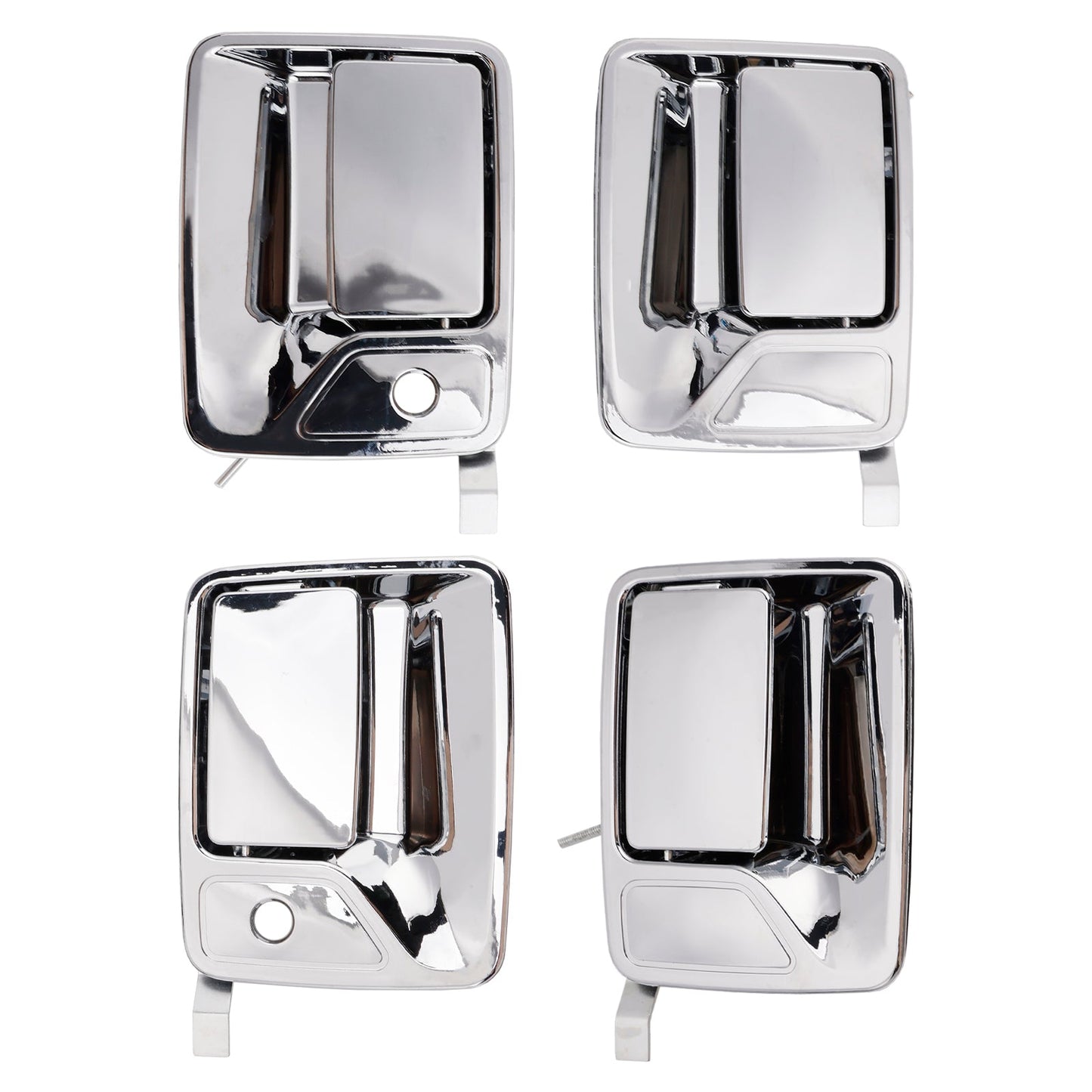 Set di 4 maniglie esterne cromate per Ford F-250 F-350 Super Duty 99-16