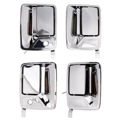 Set di 4 maniglie esterne cromate per Ford F-250 F-350 Super Duty 99-16