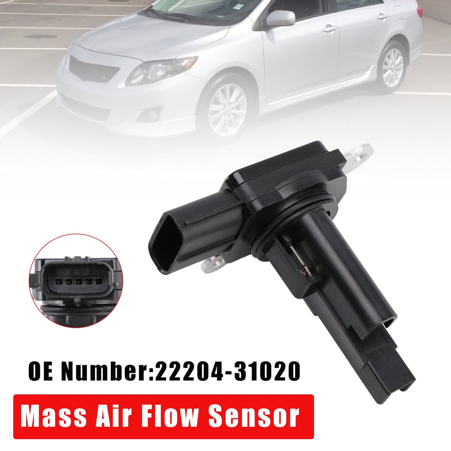 Sensore di flusso d'aria di massa 22204-31020 per Toyota Highlander RAV4 Lexus ES350 09-12