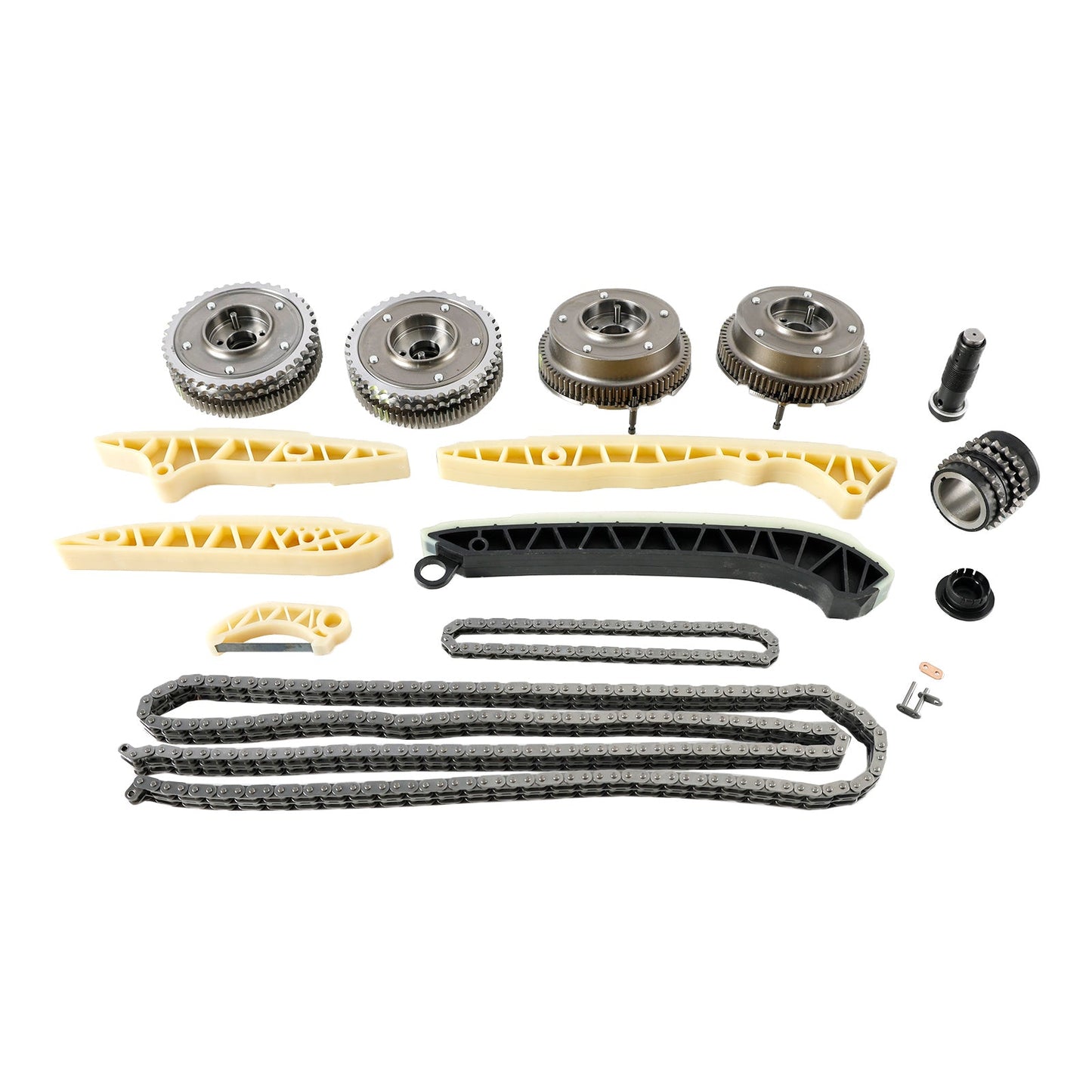 Kit catena di distribuzione Mercedes SL550 2011-2012 + 4 regolatori albero a camme