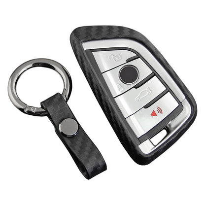 Custodia in similpelle e silicone per chiave auto con fibbia per BMW