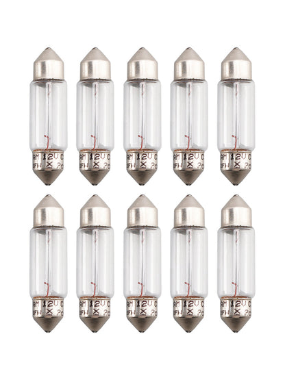 Lampadina tubolare per auto, 10 pezzi, C5W SV8.5 36 mm, 6418, 12 V, 5 W, per OSRAM