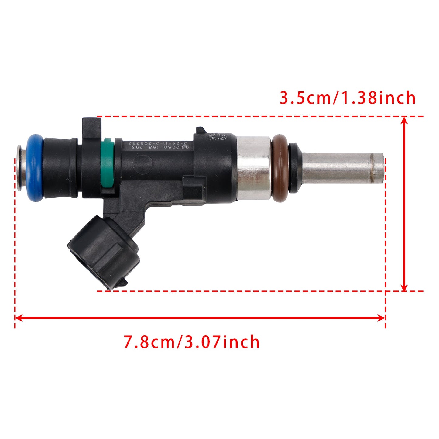3 pezzi iniettore carburante per Dacia Logan Sandero Renault Clio Symbol 0.9L 0280158293