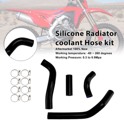 Kit di tubi flessibili in silicone per il liquido di raffreddamento del radiatore, compatibile con Honda CRF450R RX RWE 21-25