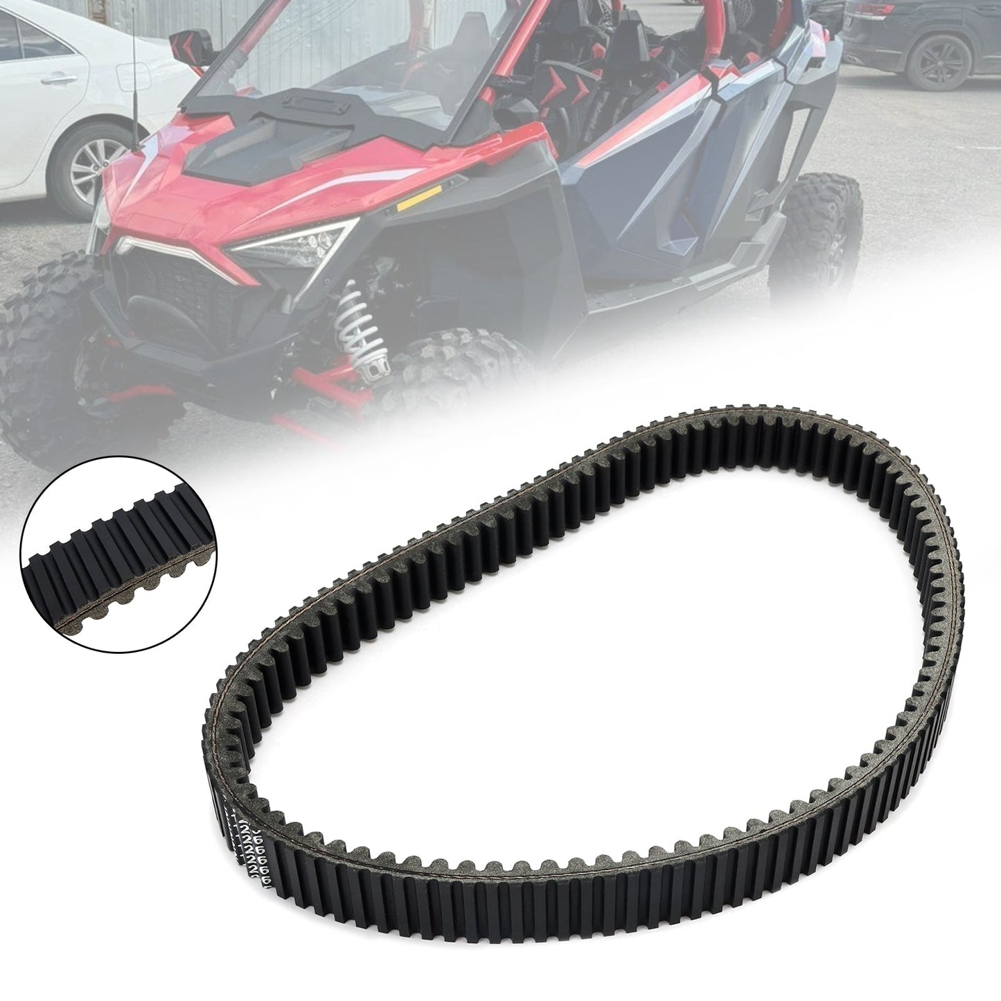 Cinghia di trasmissione frizione in aramide 3211226 per Polaris Rzr Pro R 4 Sport Ultimate Premium