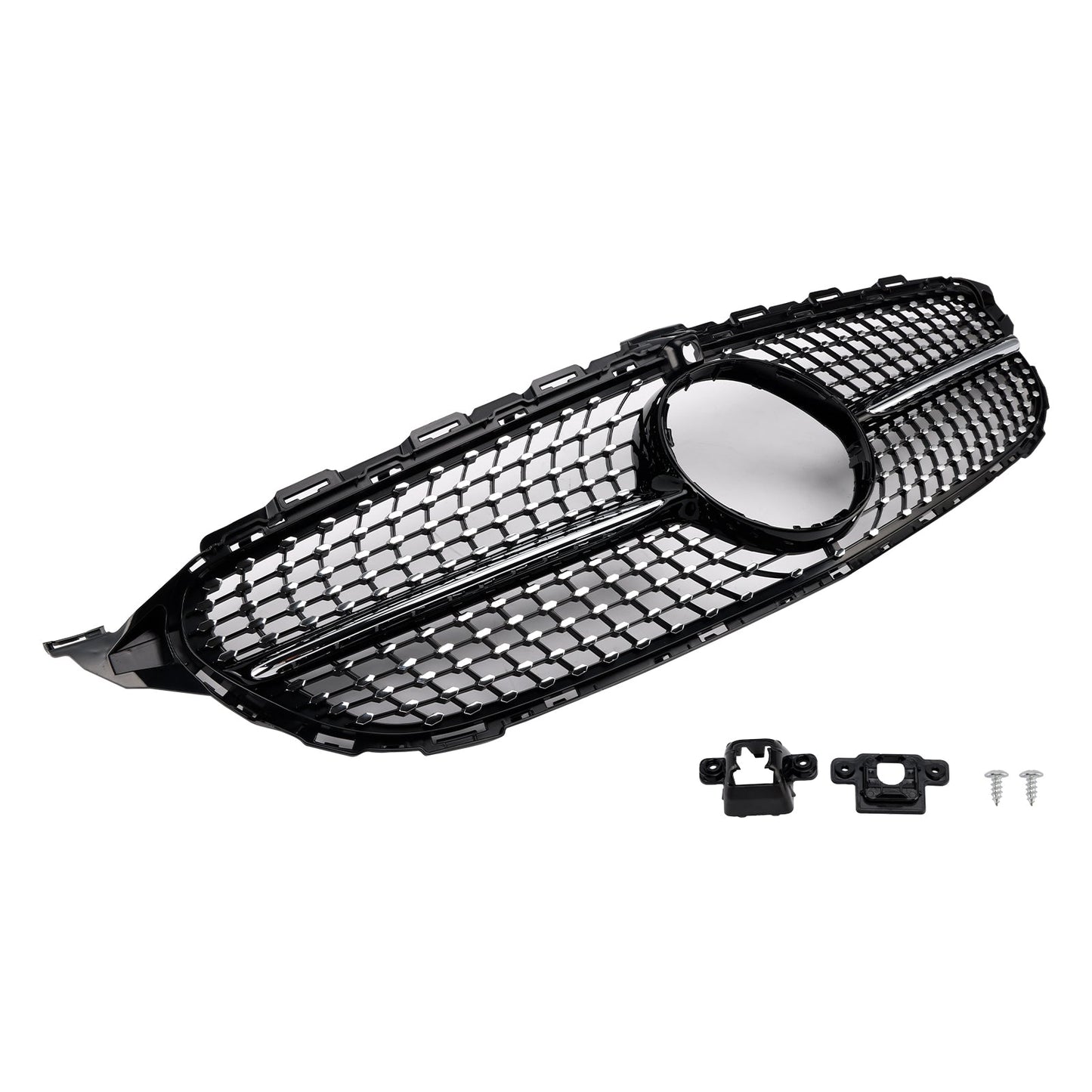Griglia anteriore a diamante adatta per Benz Classe C W205 C250 C300 C400 2015-2018