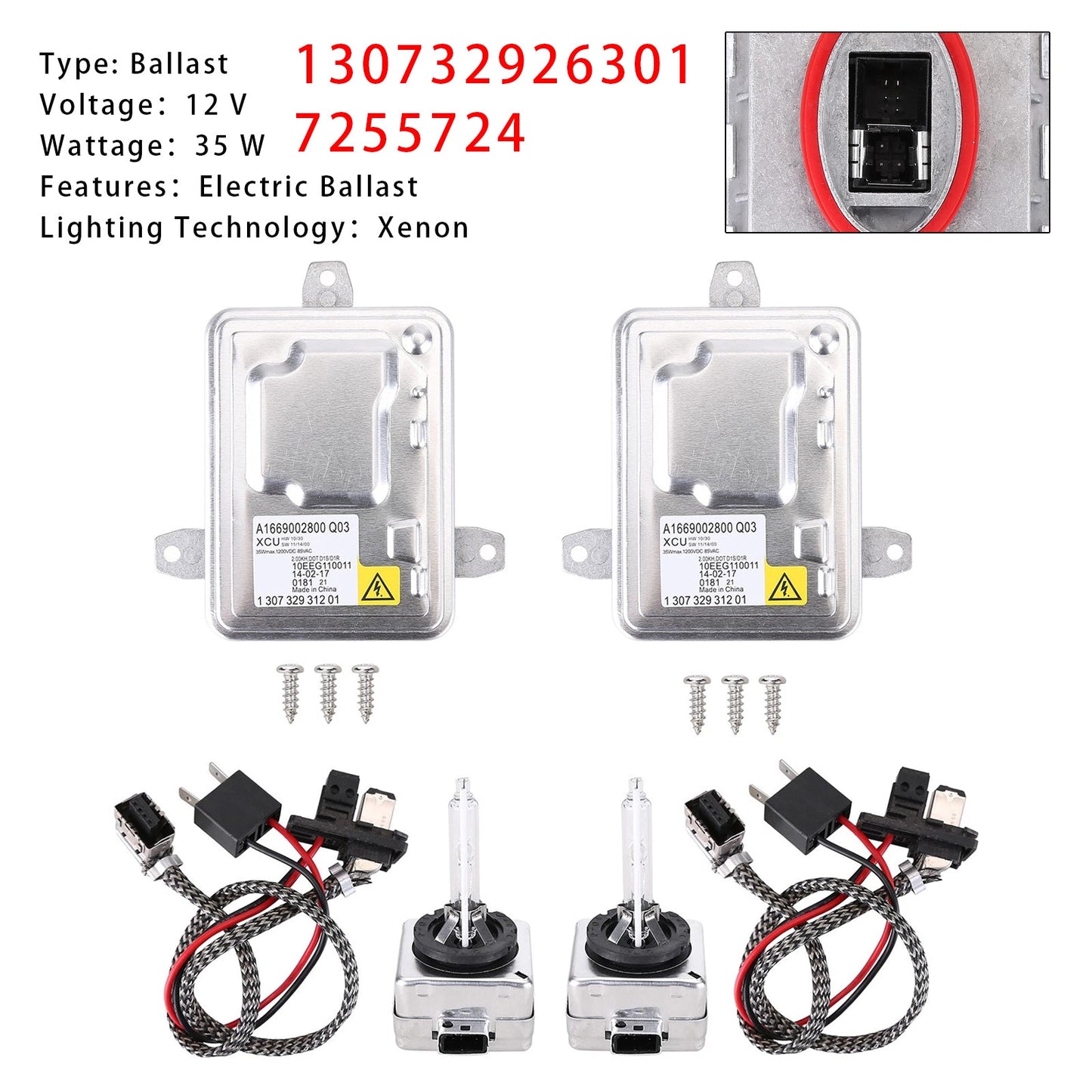 Modulo di controllo della zavorra per fari allo xeno HID BMW 550i xDrive 4.4L V8 Base 2014 130732926301 7255724
