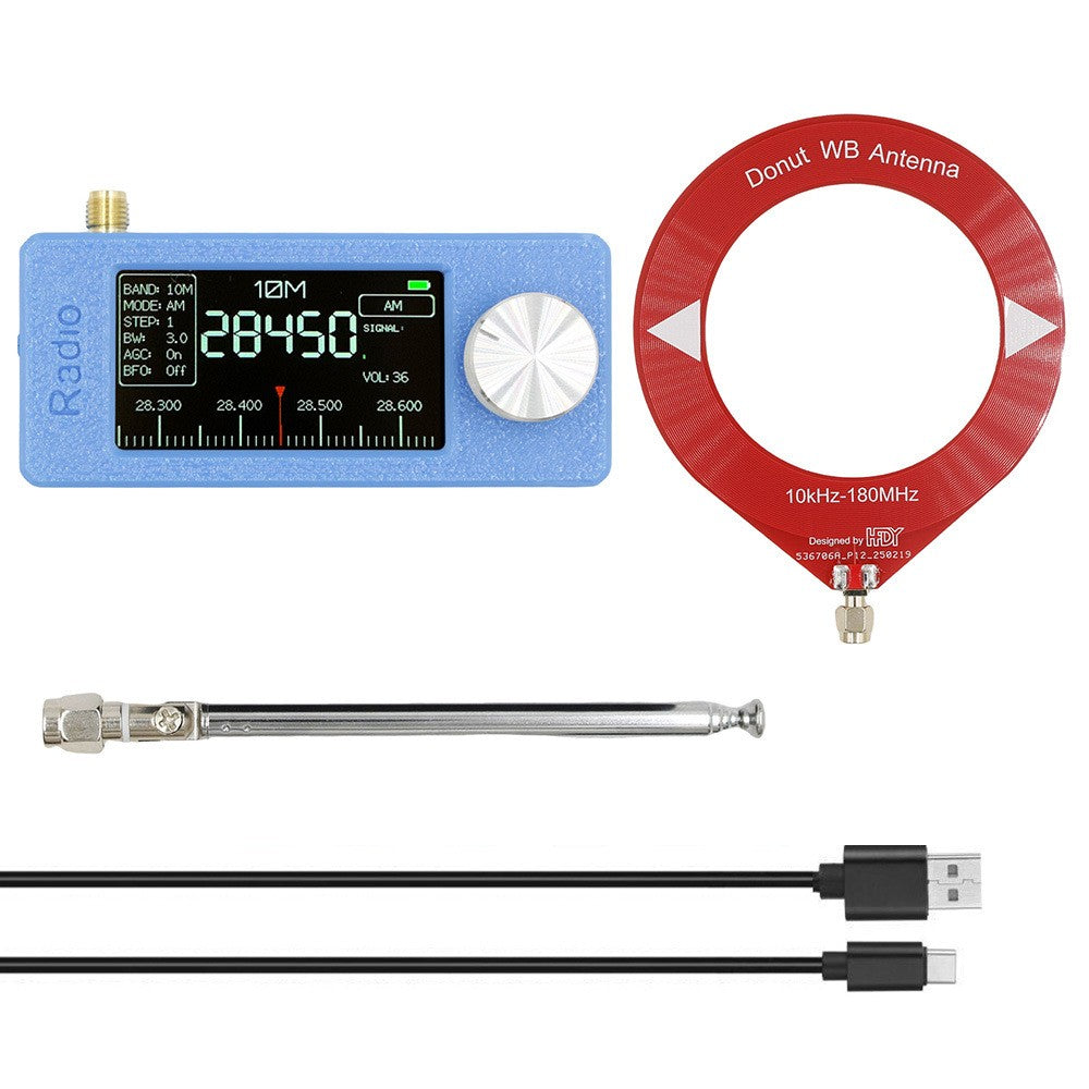 Ricevitore radio portatile SI4732 0,5-108 MHz LSB AM FM Mini tascabile per tutte le bande