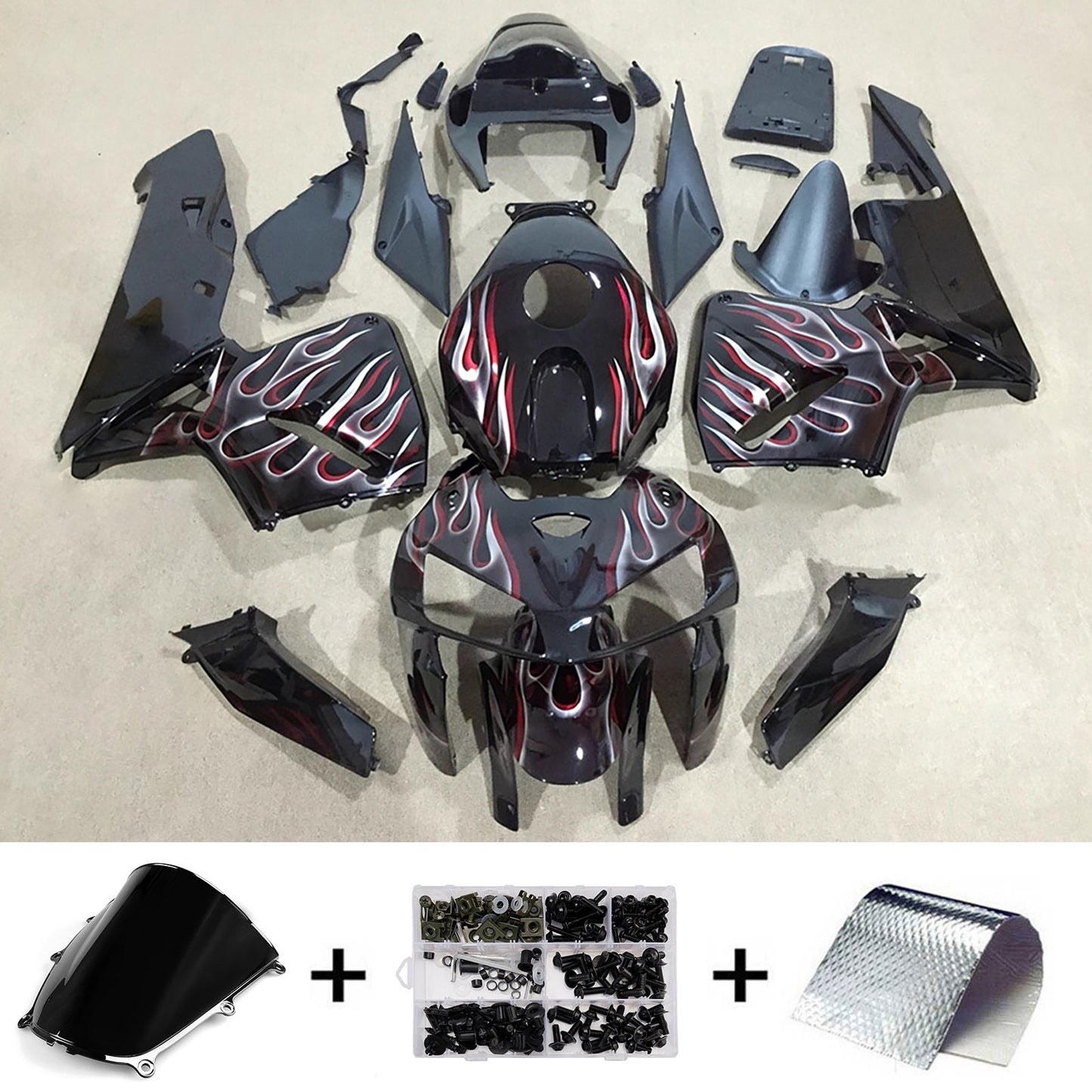 Kit di carene in plastica ABS stampate a iniezione per Honda CBR600RR 2005-2006 F5