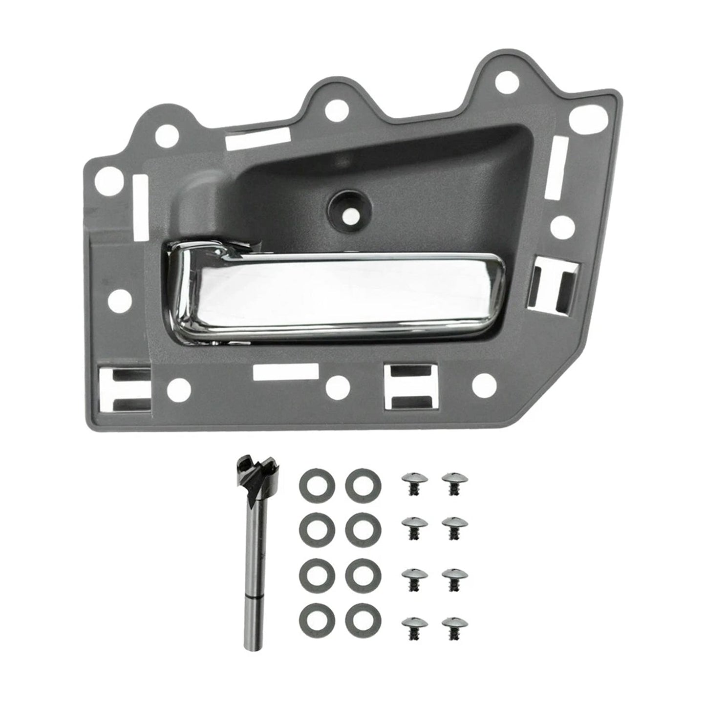 4 pezzi Maniglia interna porta anteriore posteriore cromata per Jeep Grand Cherokee 2005-2011