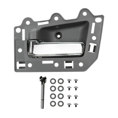 4 pezzi Maniglia interna porta anteriore posteriore cromata per Jeep Grand Cherokee 2005-2011