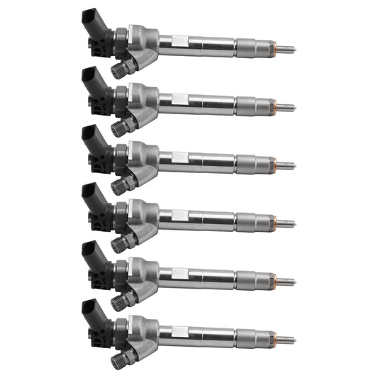 0445110597 Per BMW F10 F30 F15 328d X5 535d 740Ld N47 N57 Iniettore di carburante 6 pezzi