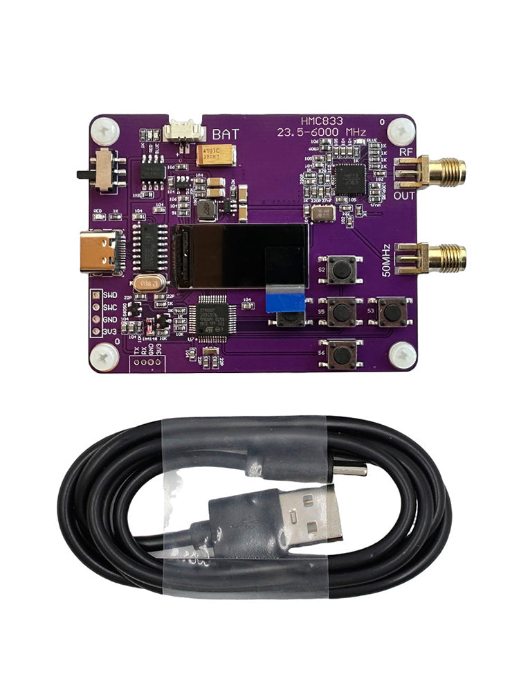Generatore di segnale RF da 6 GHz, versione tastiera 23,5-6000 MHz, display OLED HMC833