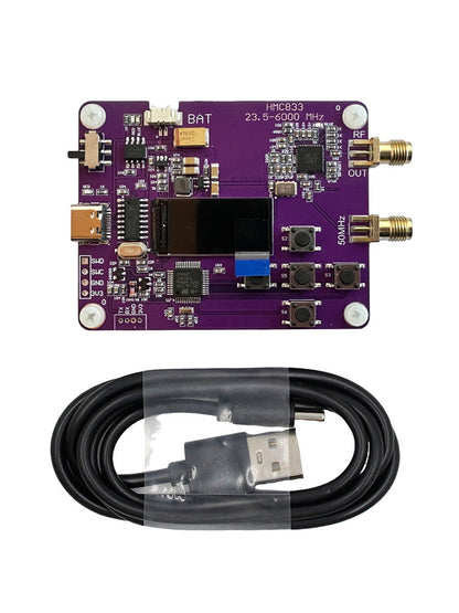 Generatore di segnale RF da 6 GHz, versione tastiera 23,5-6000 MHz, display OLED HMC833