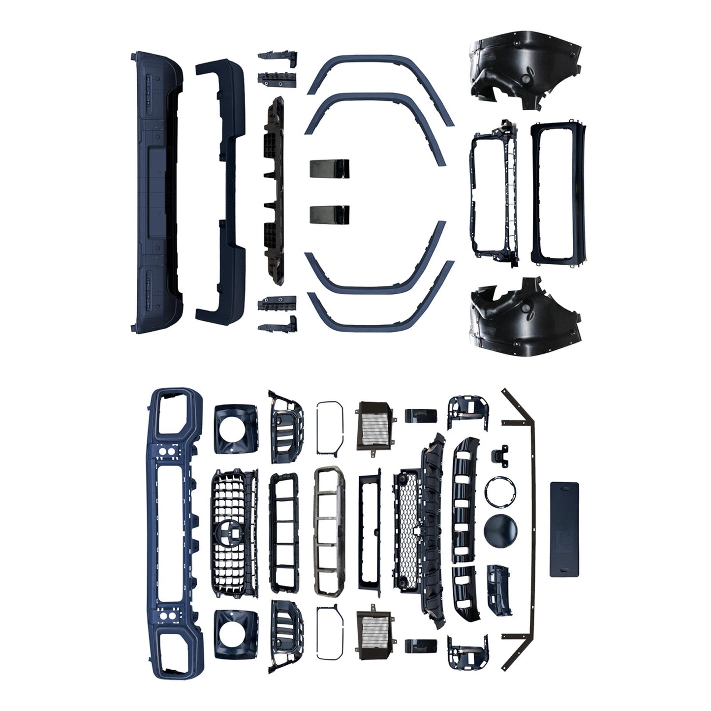 Kit carrozzeria e paraurti in stile AMG per Mercedes Benz W464 (modelli 2019-2023), compatibile con modelli W465 e G63 (modelli 2013-2023).