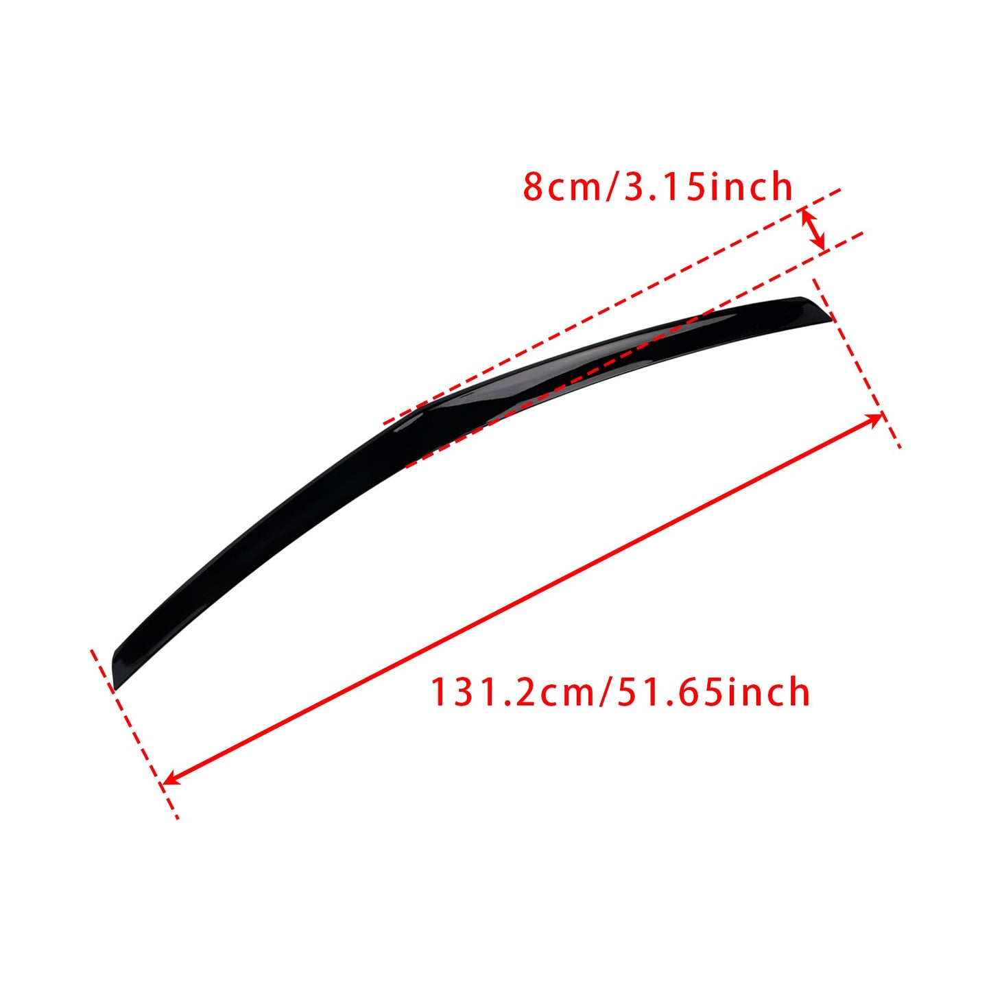 Spoiler posteriore nero lucido Mercedes-Benz Classe E W212 2008-2016