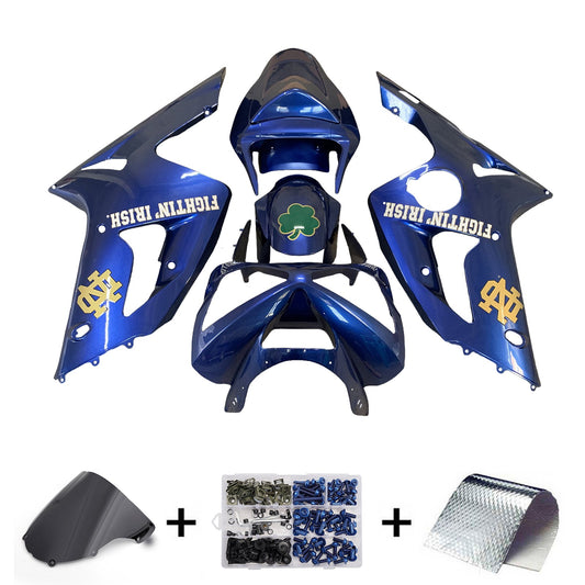 Kit carenatura iniezione in plastica ABS adatto per Kawasaki ZX6R 636 2003-2004